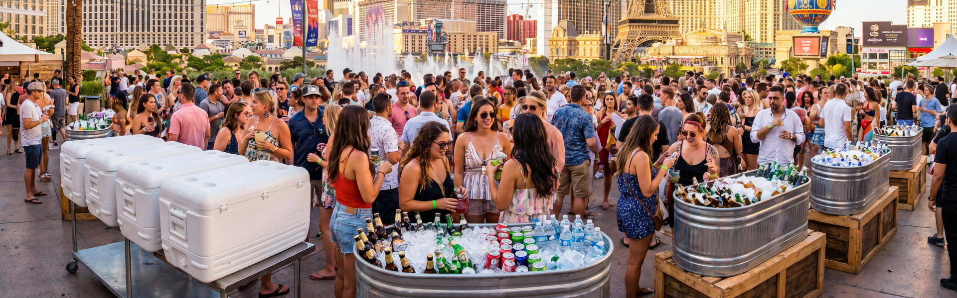 Commercial Beverage tub and Trough Rentals in Las Vegas