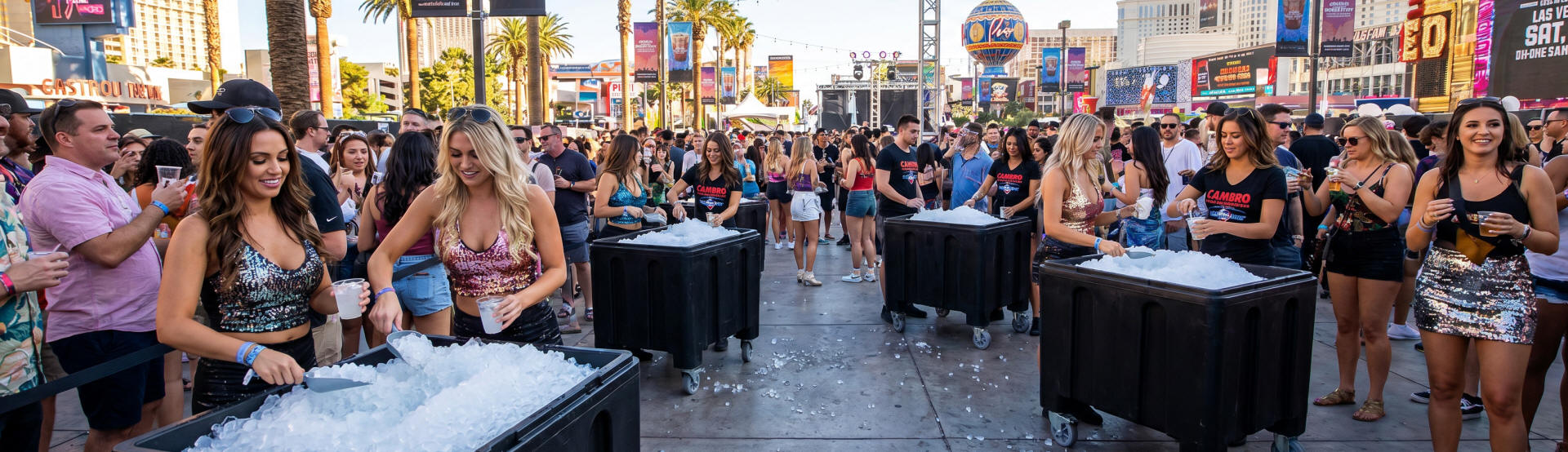 commercial ice caddy rentals in Las Vegas