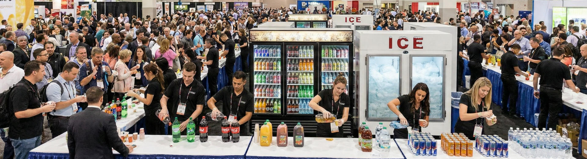 Glass Door Beverage Coolers, Ice Merchandiser Rental Las Vegas